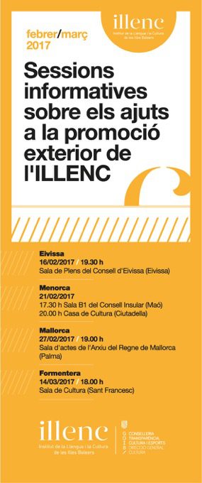 Sesiones informativas sobre las ayudas del ILLENC