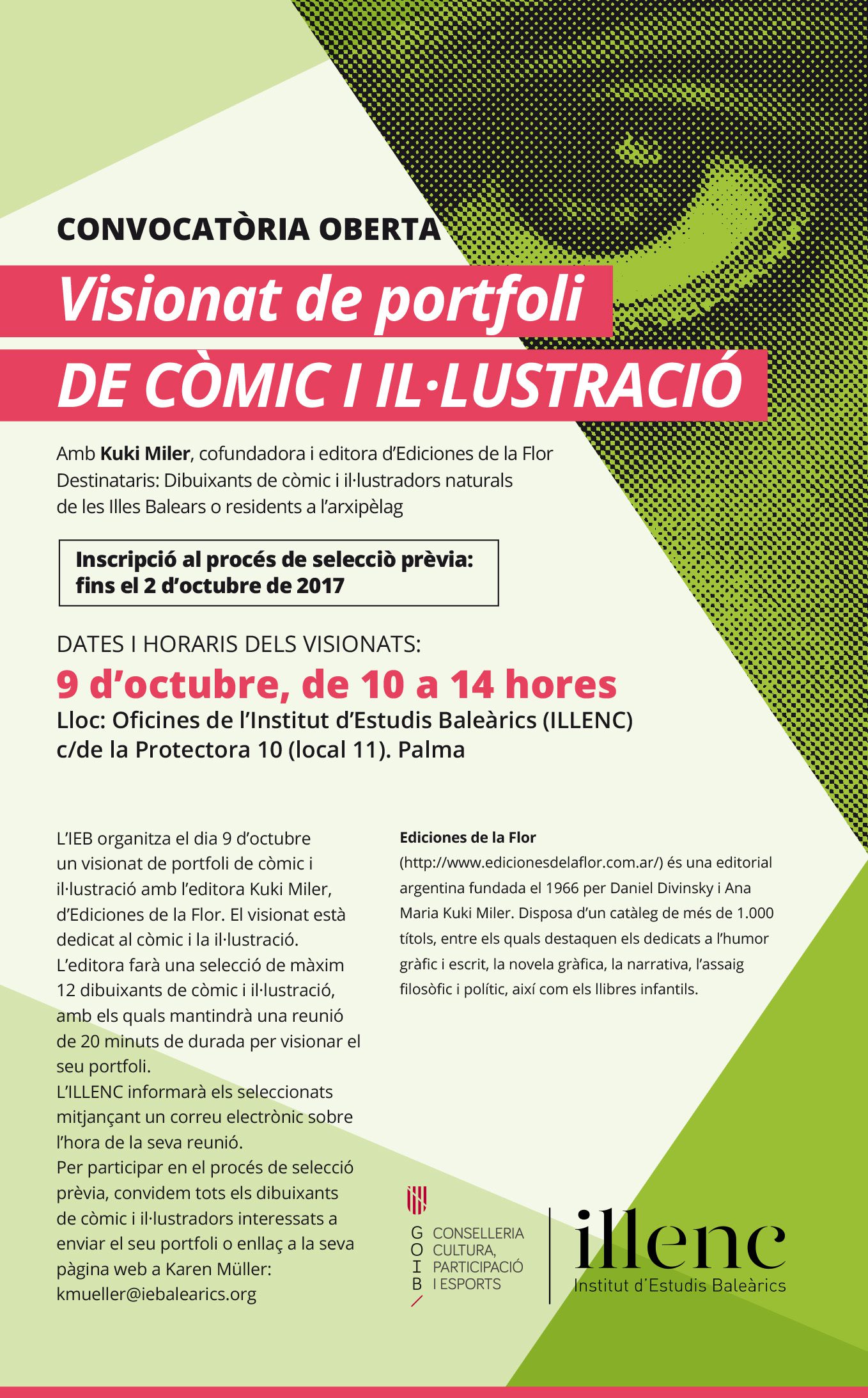 CONVOCATÒRIA OBERTA: Visionat de portfoli de còmic i il·lustració