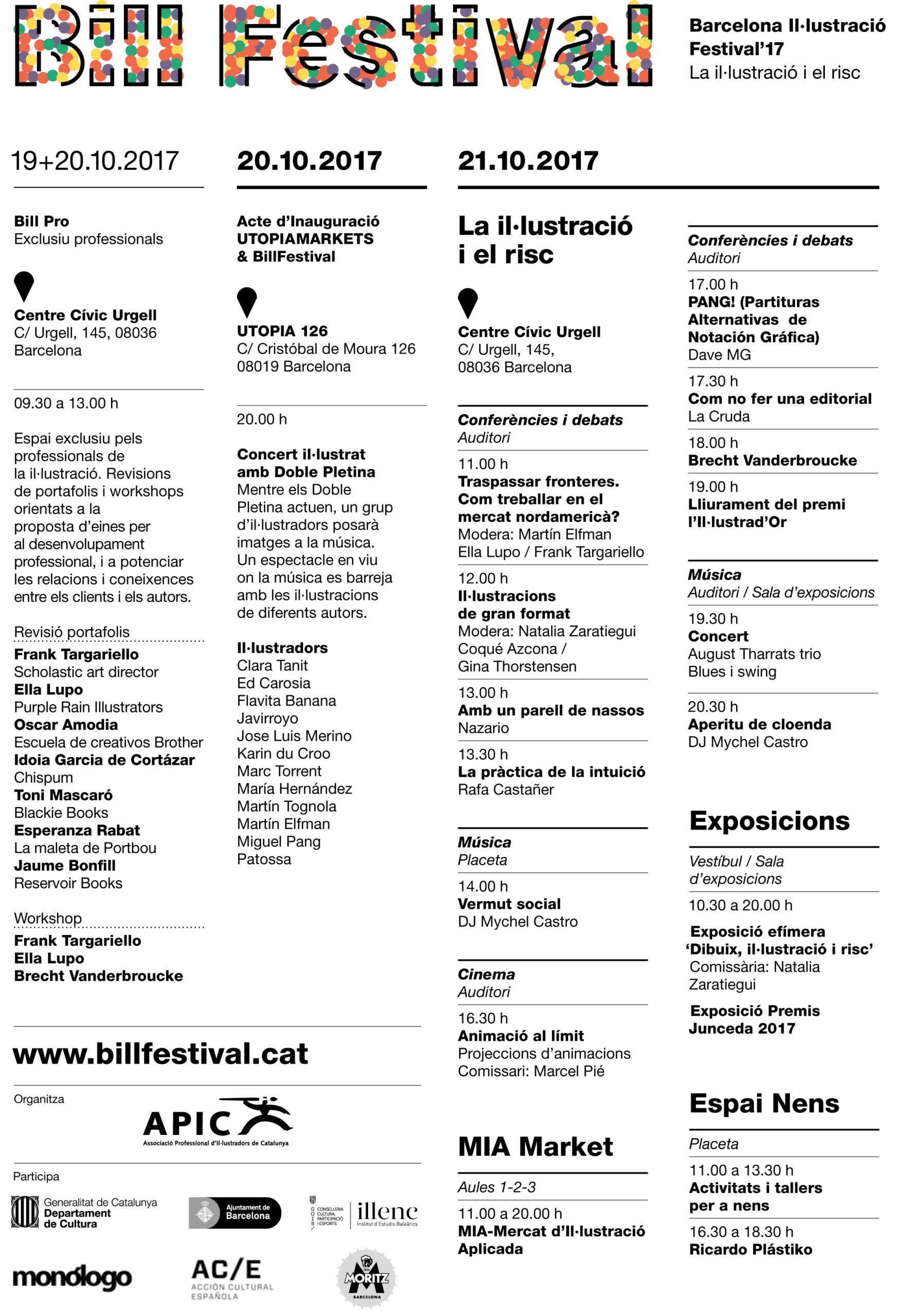 Ets il·lustrador i vols participar al BILL Festival de Barcelona?