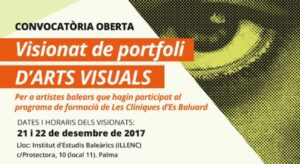 Llista de seleccionats per al visionat de portfoli d'arts 