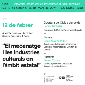 La Conselleria de Cultura presenta el Cicle “Converses entorn ...