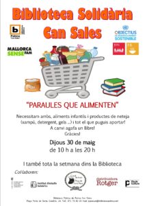 L'IEB  dona suport a l’activitat solidària “Paraules que ...