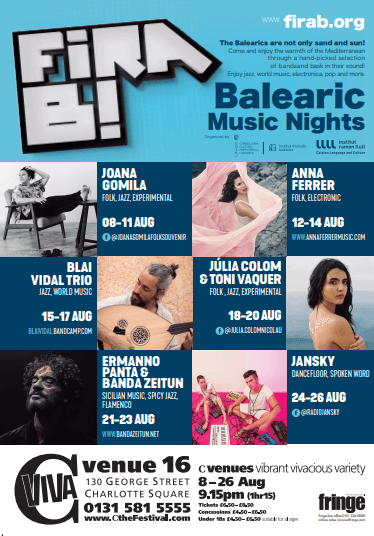 L’IEB organitza el cicle Fira B! Balearics Music Nights al festival Fringe d’Edimburg