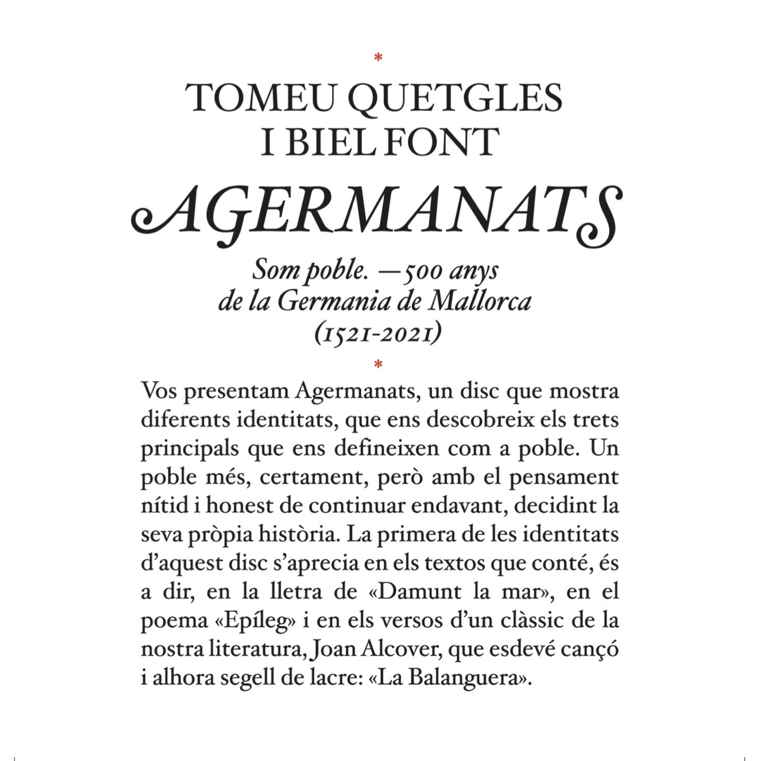 Tomeu Quetgles, Biel Font