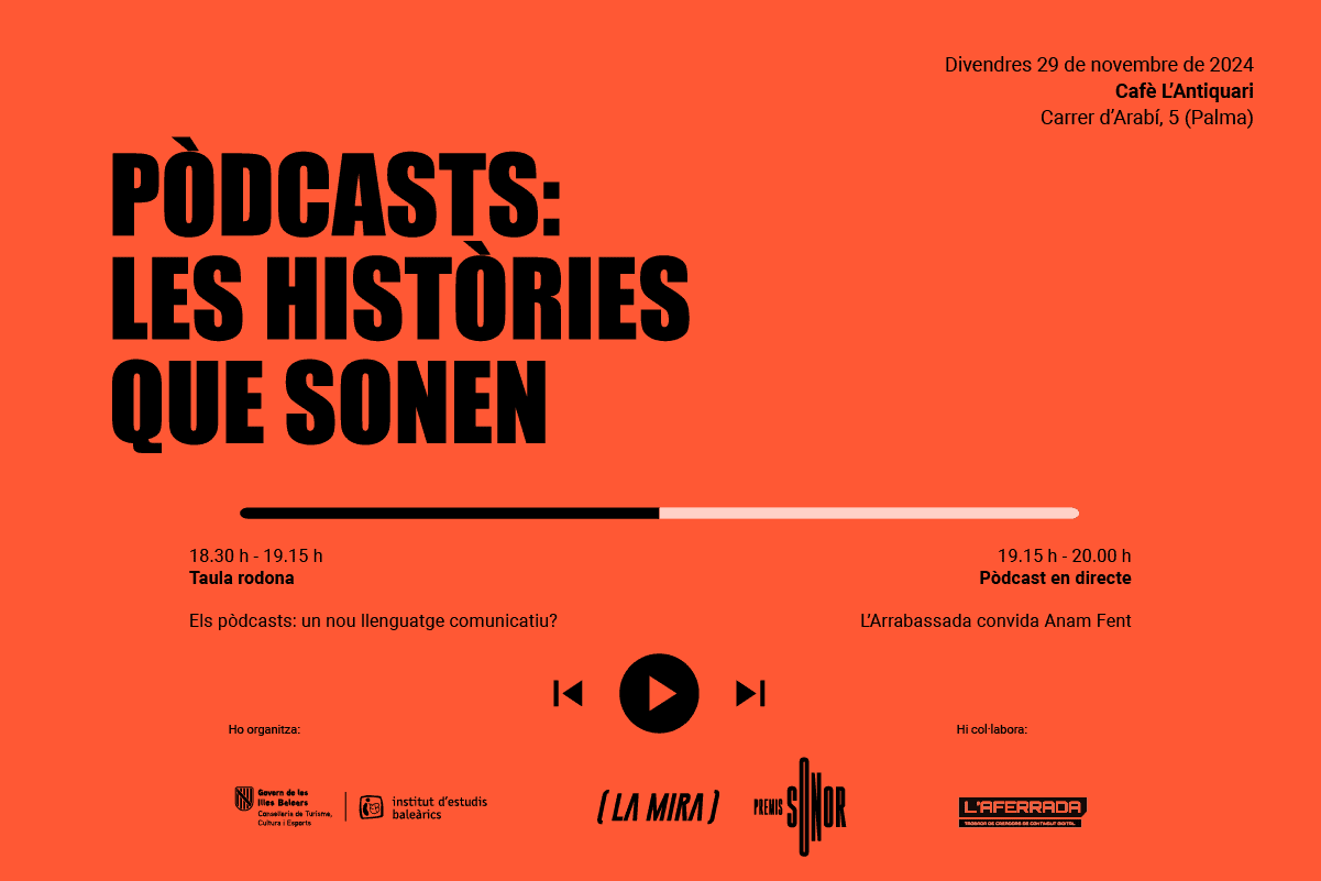 L’Institut d’Estudis Baleàrics (IEB) i La Mira presenten «Pòdcasts: Les històries que sonen»