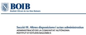 L’Institut d’Estudis Baleàrics (IEB) concedeix 325.000 euros en ajuts ...