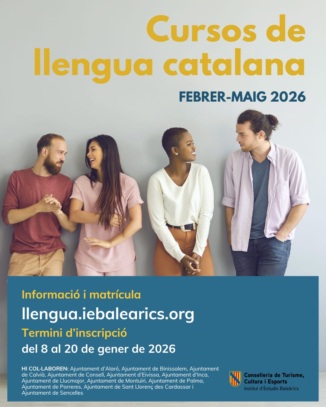 Nova oferta de cursos de català de l’Institut d’Estudis Baleàrics (IEB) entre els mesos de febrer i maig